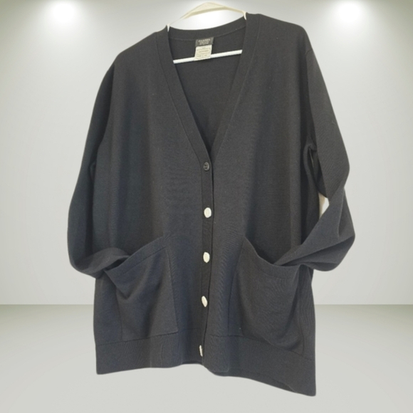 Uniform Cardigan black buttons size  xxxl - Picture 4 of 15